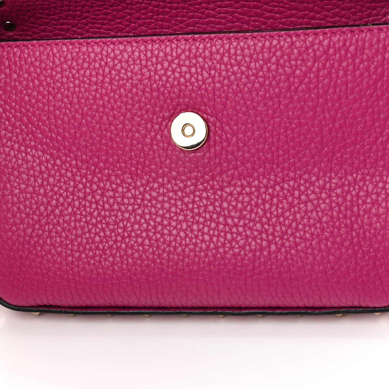 Valentino Garavani Grainy Calfskin Rockstud Crossbody Pouch Rose Violet 10 of 11