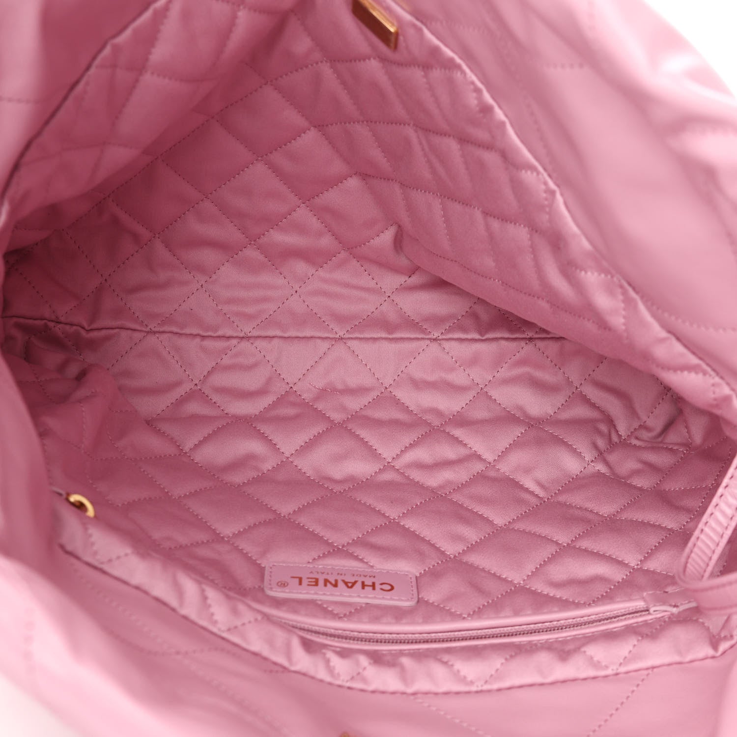 Chanel Shiny Calfskin Quilted Small Chanel 22 Pink 5 of 10