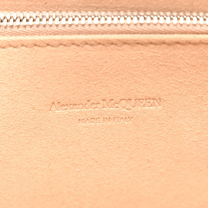 Alexander McQueen Calfskin Crocodile Embossed Knuckle Flat Clutch Light Blue 6 of 7