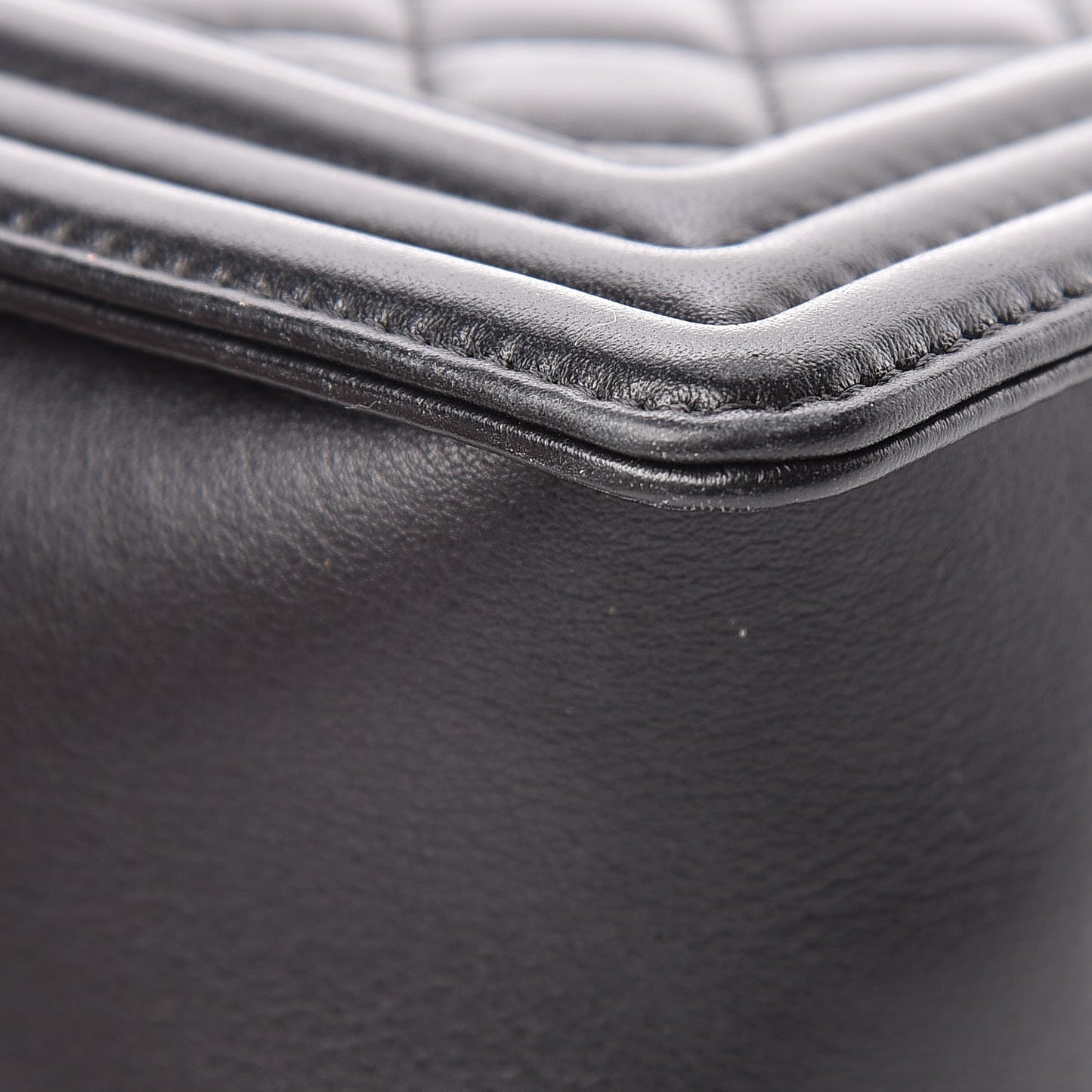 Calfskin Quilted Medium Boy Flap Black