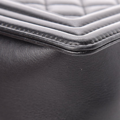 Chanel Calfskin Quilted Medium Boy Flap Black 8 of 18