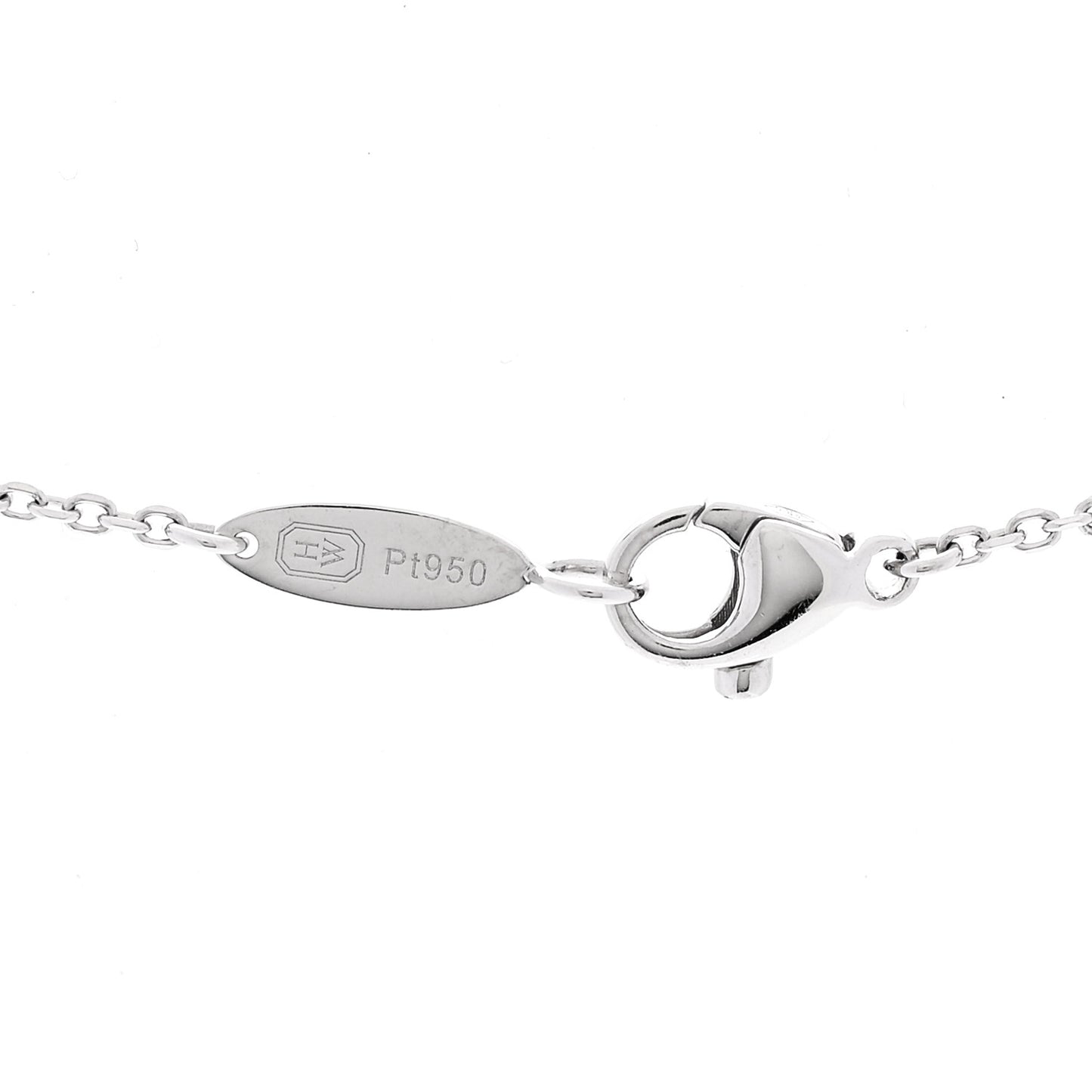 Platinum Diamond Ruby HW Logo Pendant Necklace