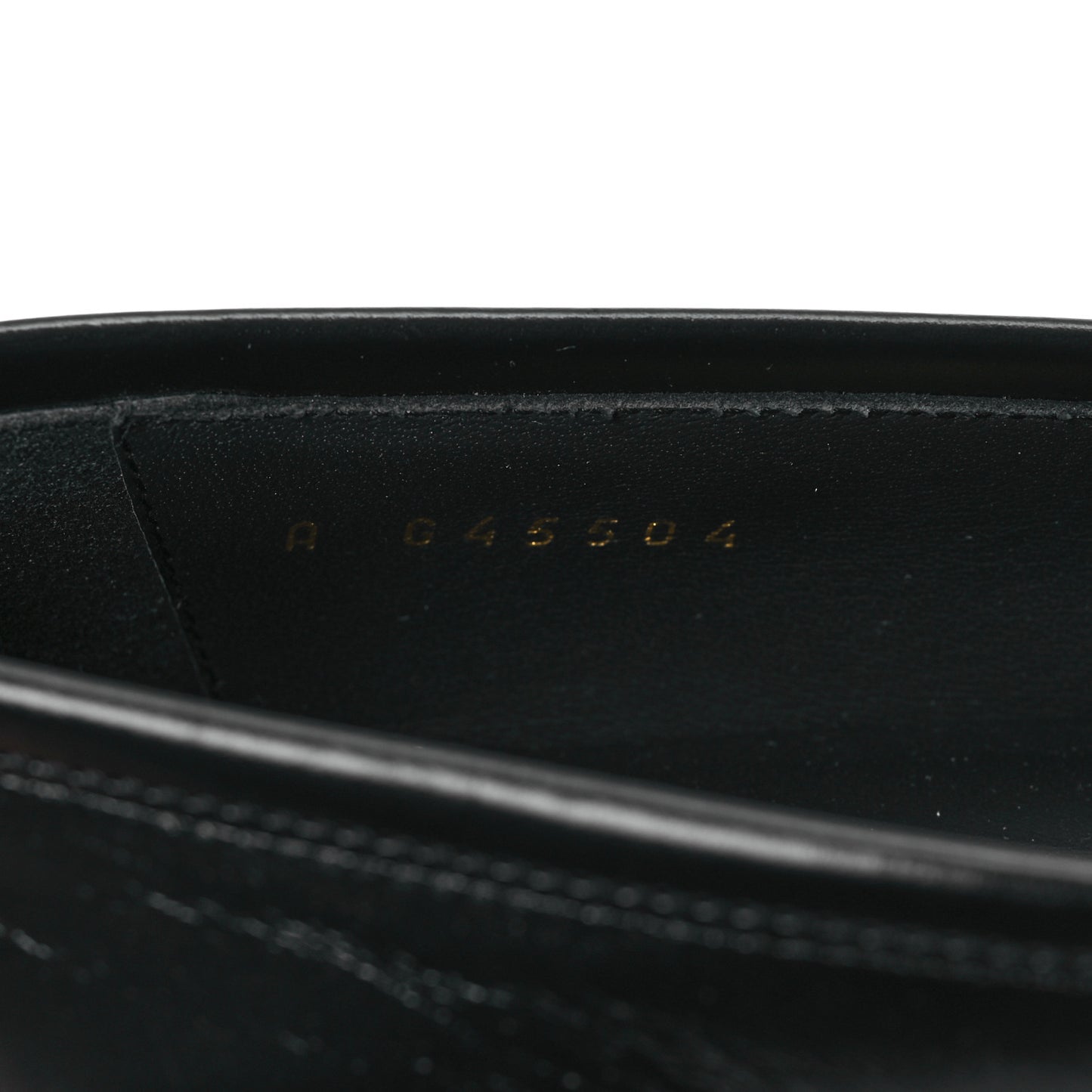 Shiny Calfskin CC Moccasin Loafers 36 Black