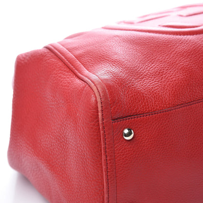 Gucci Pebbled Calfskin Medium Soho Shoulder Bag Tabasco Red 11 of 18