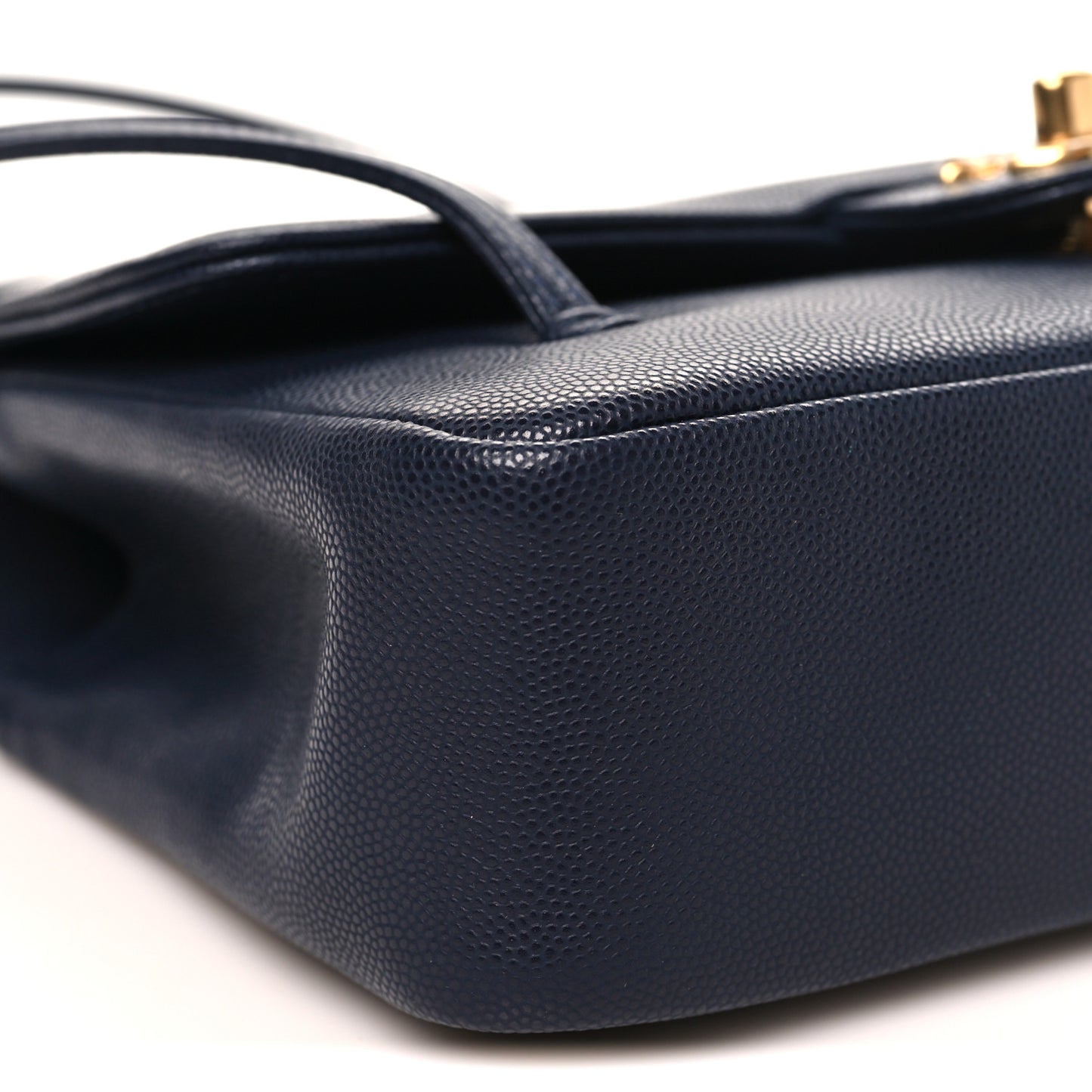 Shiny Caviar Preppy Coco Small Flap Navy
