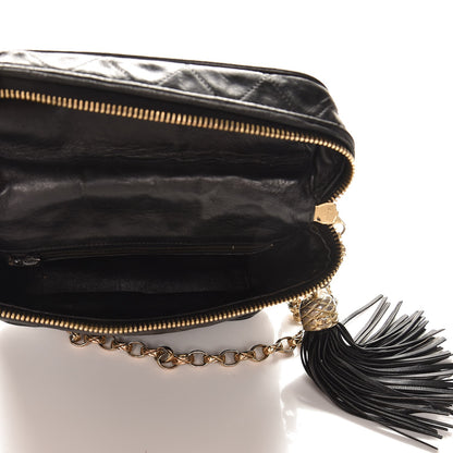 Chanel Lambskin Quilted Tassel Shoulder Bag Black 5 of 11