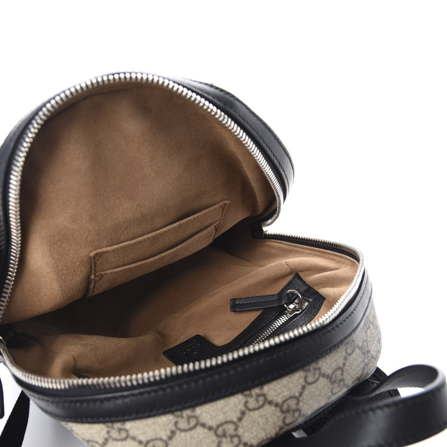 GG Supreme Monogram Lightning Embroidered Small Day Backpack Black