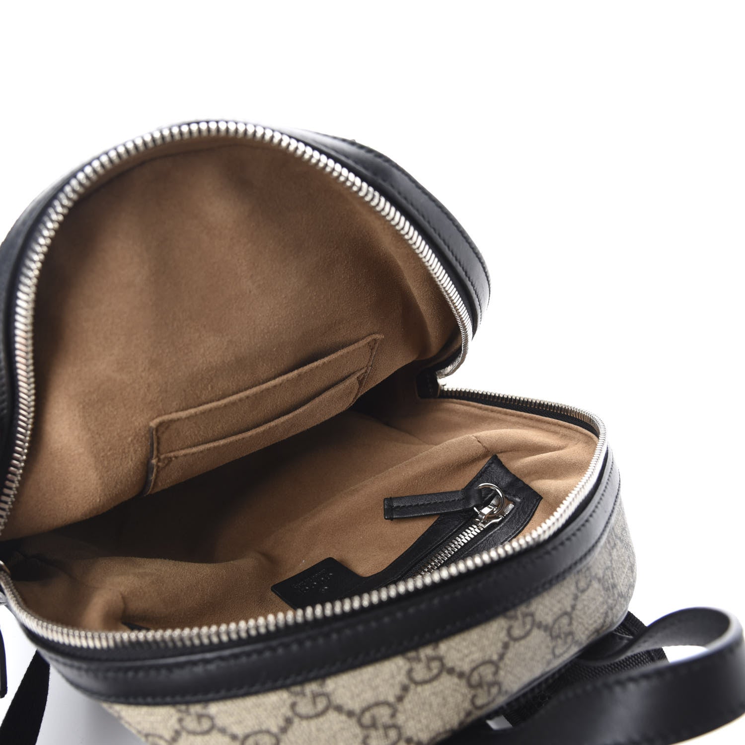 Gucci GG Supreme Monogram Lightning Embroidered Small Day Backpack Black 4 of 10