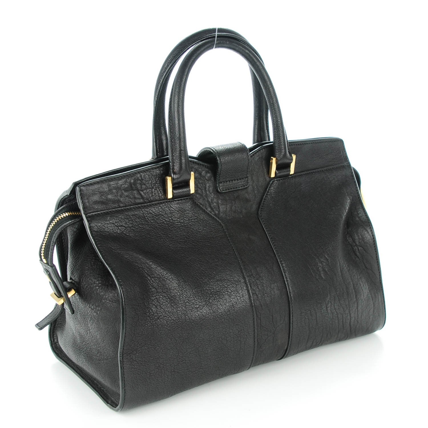 Saint Laurent Sheepskin Small Cabas ChYc Black 3 of 7