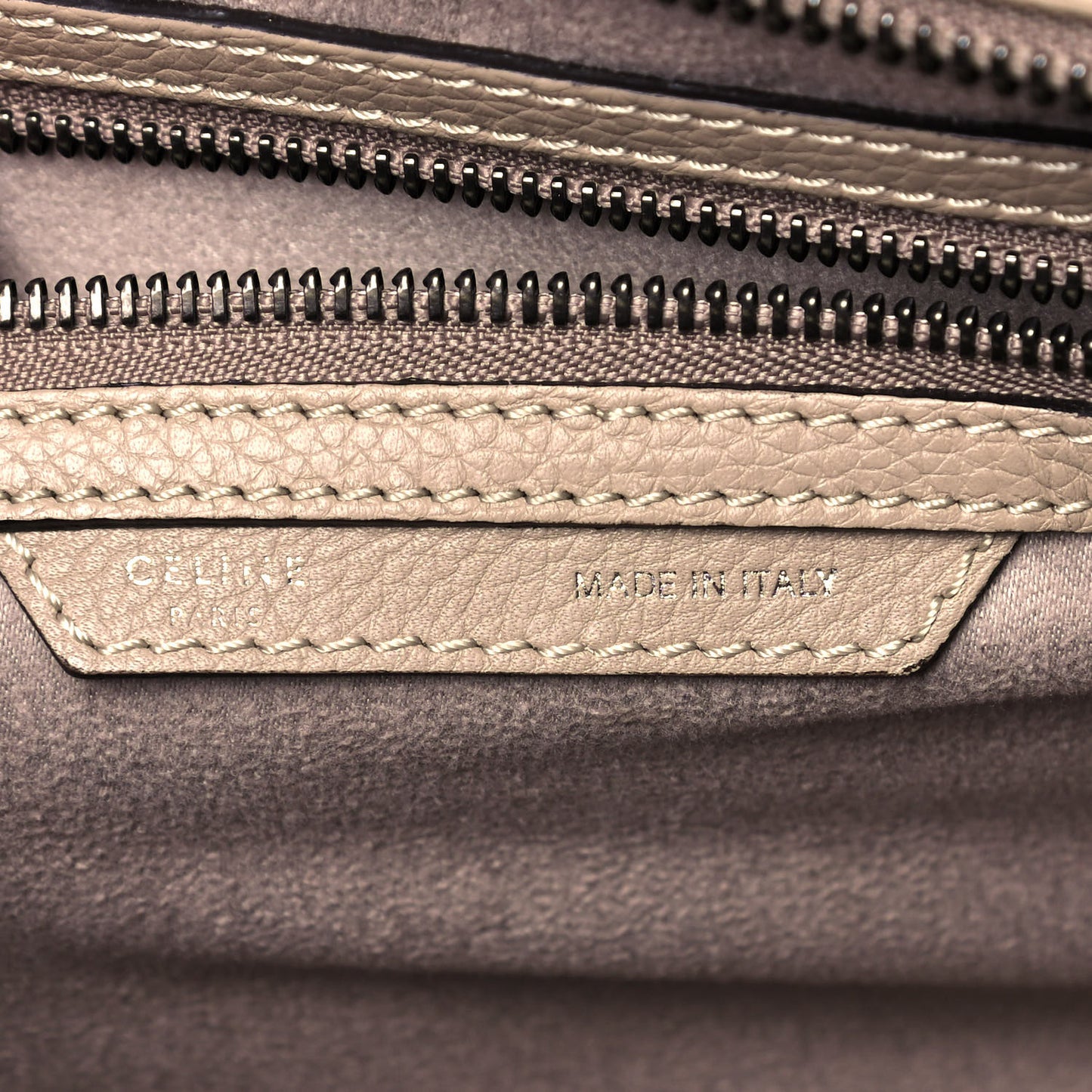 Drummed Calfskin Mini Luggage Dune