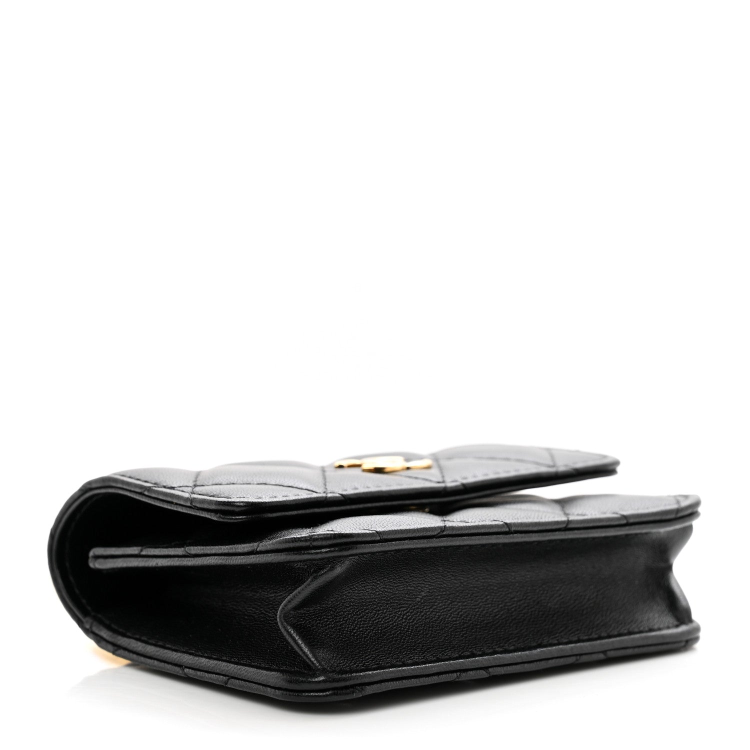 Chanel Lambskin Quilted CC Hook Card Holder Black 4 of 8