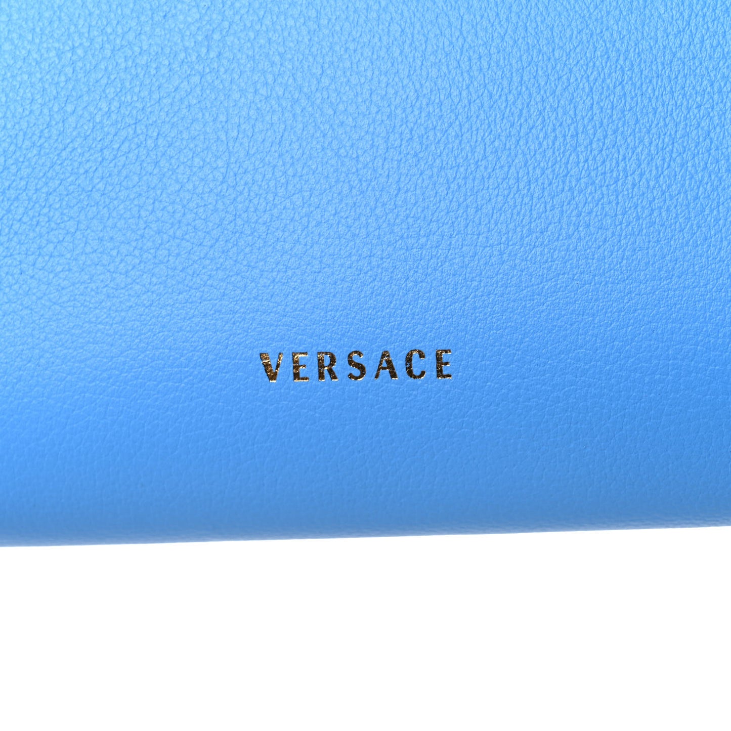 Vitello Medusa Clutch Bag Blue