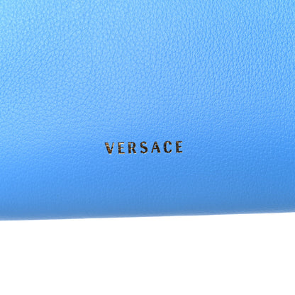 Versace Vitello Medusa Clutch Bag Blue 10 of 10