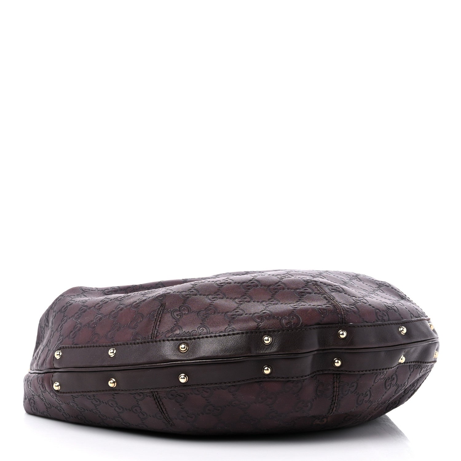 Gucci Guccissima Large Biba Hobo Dark Brown 4 of 14