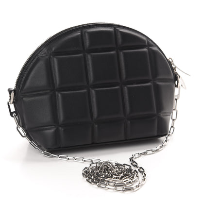 Bottega Veneta Padded Nappa Mini Half Moon Bag Black 3 of 9