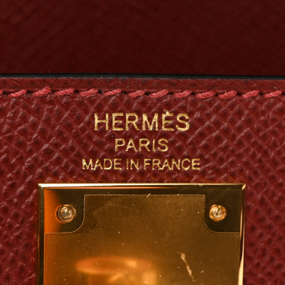 Hermes Epsom Kelly Sellier 28 Rouge H 6 of 14
