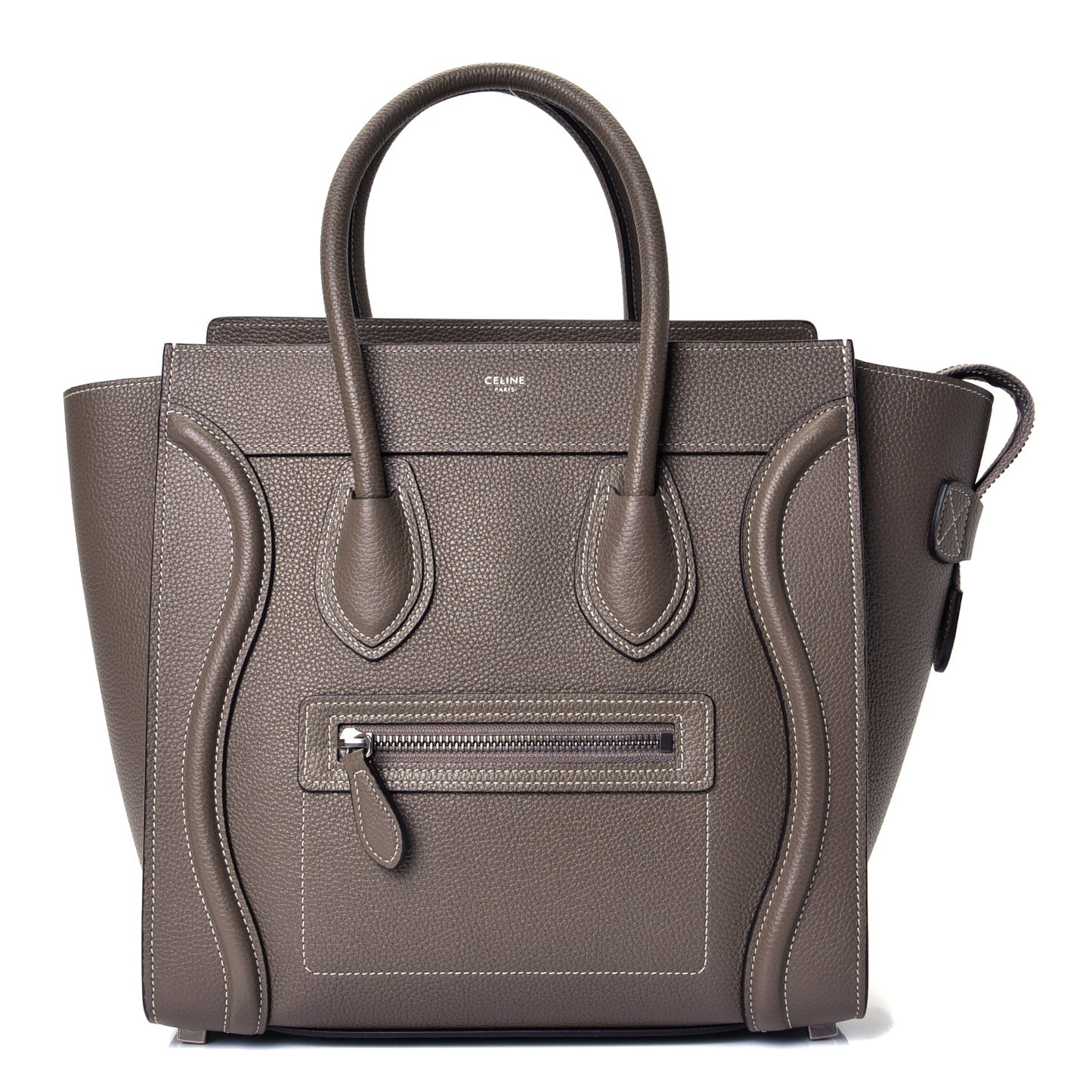 Drummed Calfskin Micro Luggage Souris