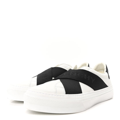 Givenchy Calfskin Band Logo Mens Urban Street Sneakers 43 White Black 4 of 8