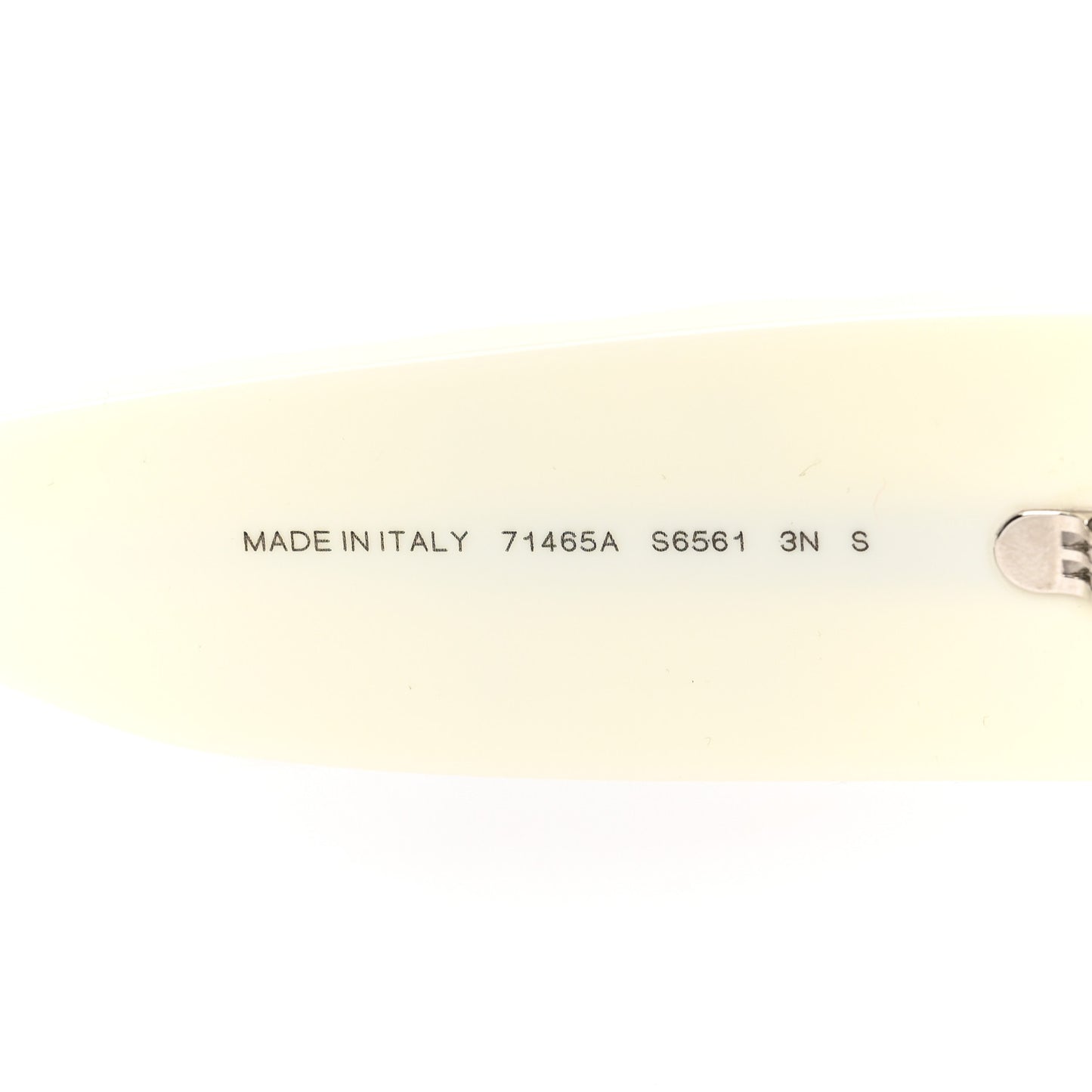 Acetate Quilted CC Pilot Sunglasses 71465 White Black