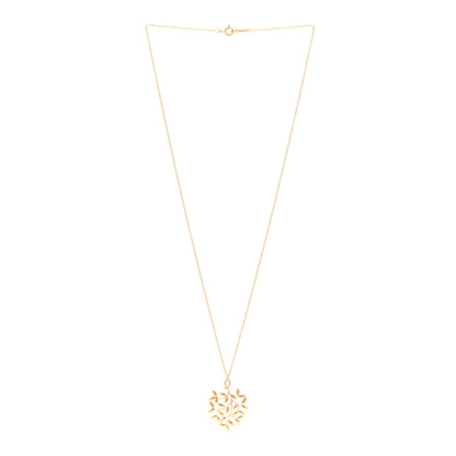 Tiffany 18K Rose Gold Small Paloma Picasso Olive Leaf Pendant Necklace 3 of 4