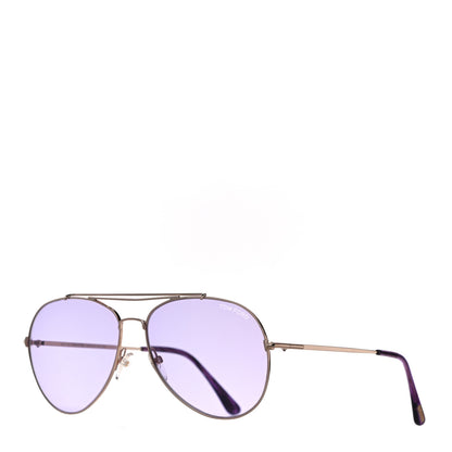 Tom Ford Indiana Aviator Sunglasses TF497 Blue 1 of 7