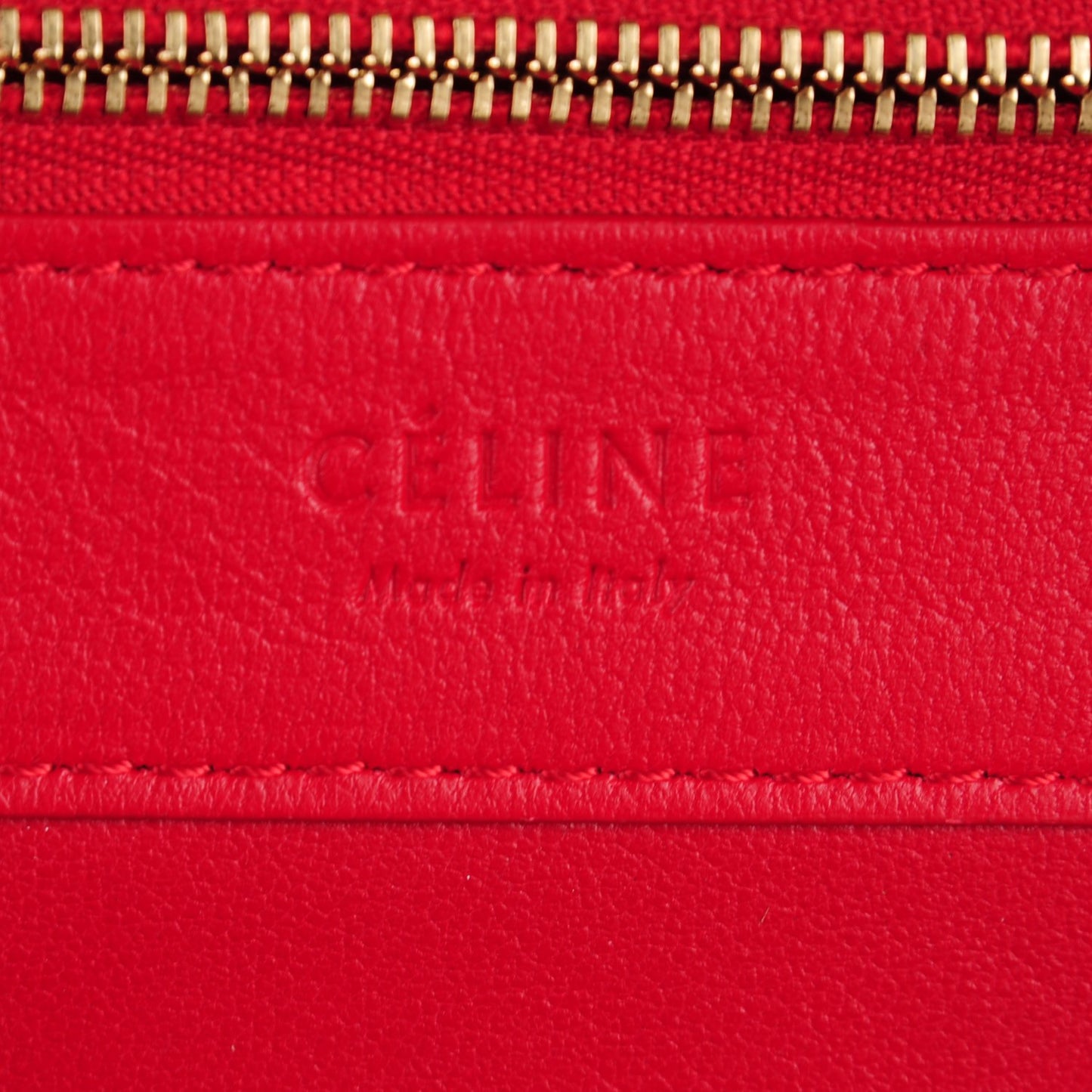 Lambskin Vertical Cabas Red