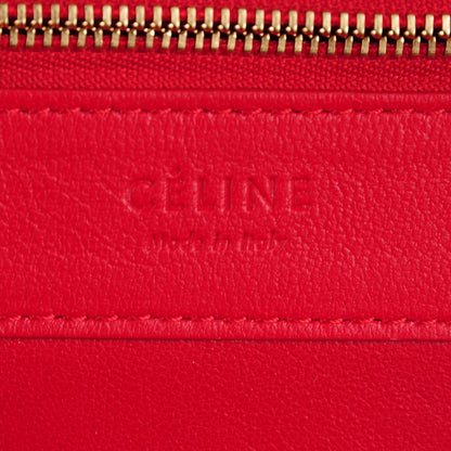 Celine Lambskin Vertical Cabas Red 6 of 7