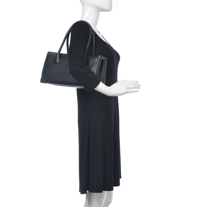 Chanel Calfskin Small Cerf Executive Shopper Tote Black 2 of 14