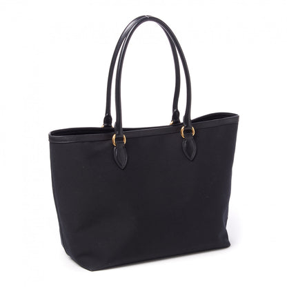 Prada Canvas Jacquard Logo Tote Black 2 of 8