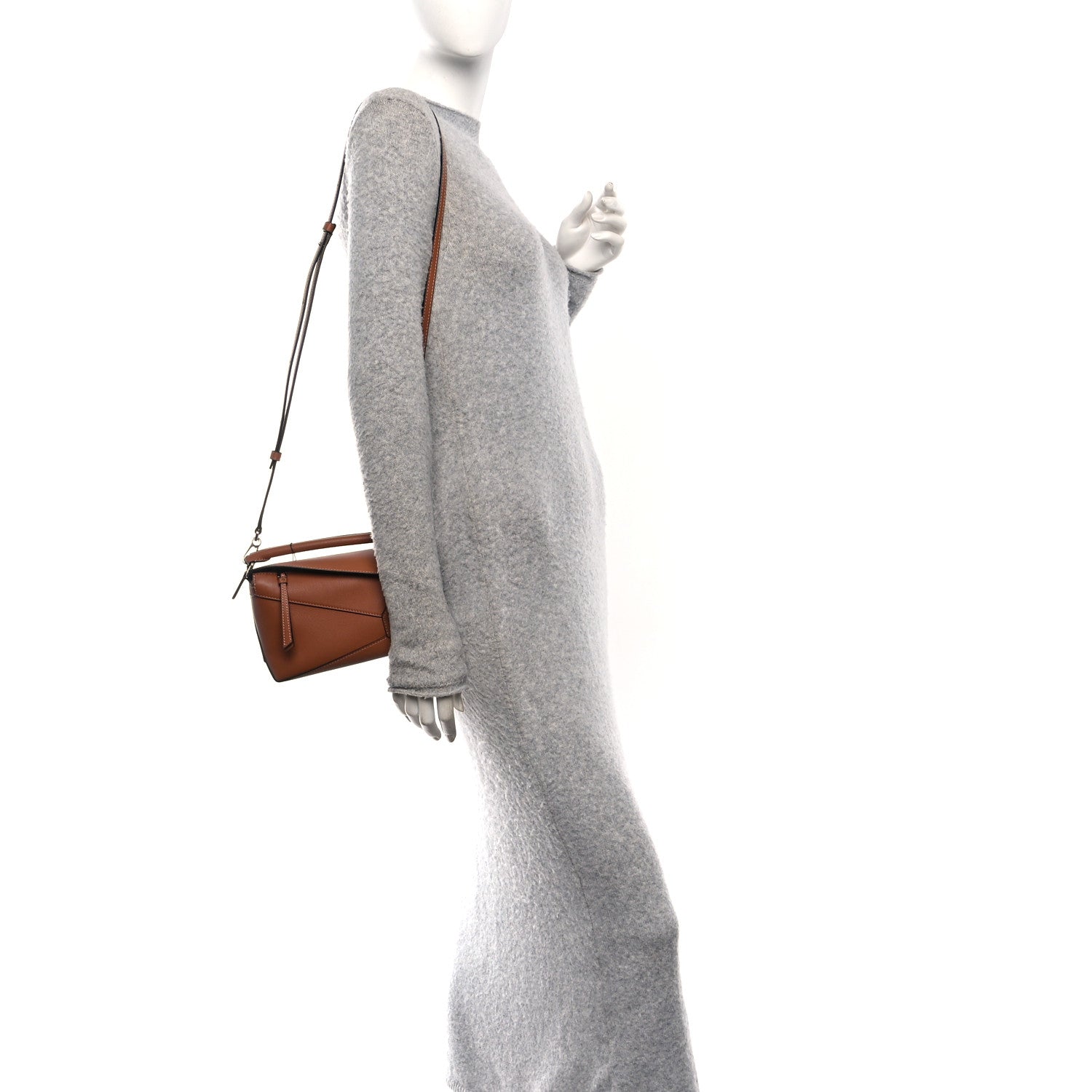 Loewe Calfskin Mini Puzzle Bag Tan 2 of 11