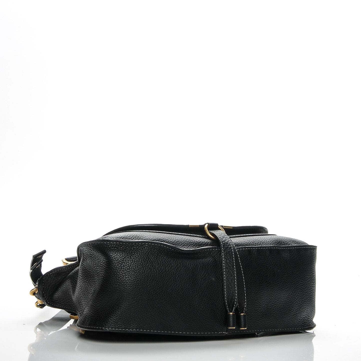 Calfskin Medium Marcie Satchel Black