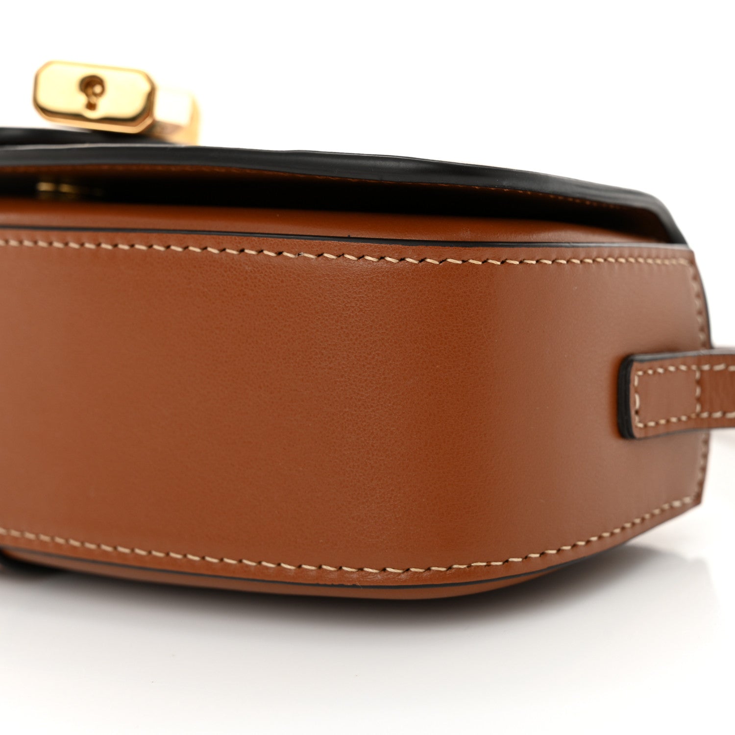 Celine Smooth Calfskin Tabou Clutch On Strap Tan 10 of 11