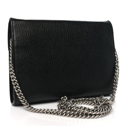 Gucci Calfskin Mini Dionysus Chain Wallet Black 3 of 13