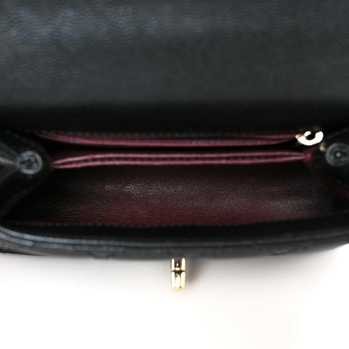 Caviar Quilted Extra Mini Coco Handle Flap Black