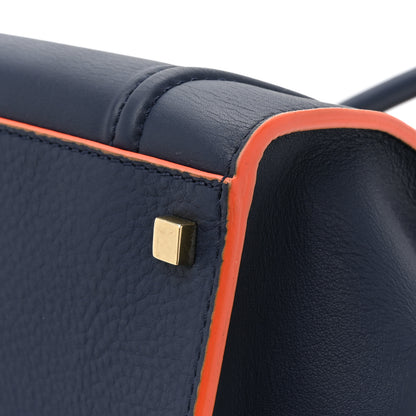 Celine Supple Calfskin Large Phantom Luggage Navy Blue Orange 13 of 13