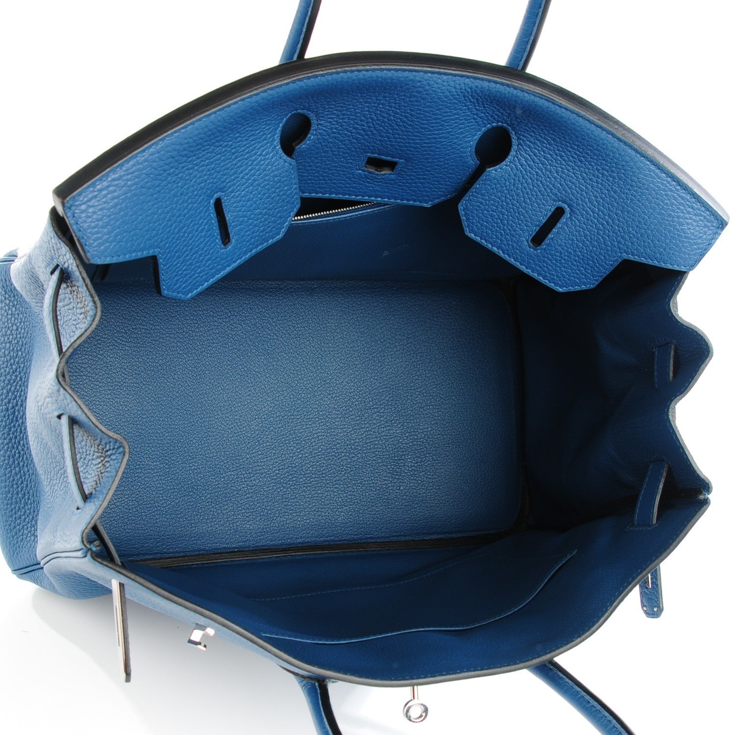 Hermes Taurillon Clemence Birkin 35 Bleu Thalassa 20 of 22