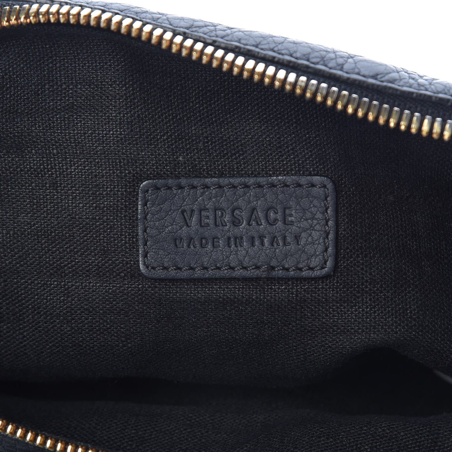 Calfskin Palazzo Medusa Belt Bag Black