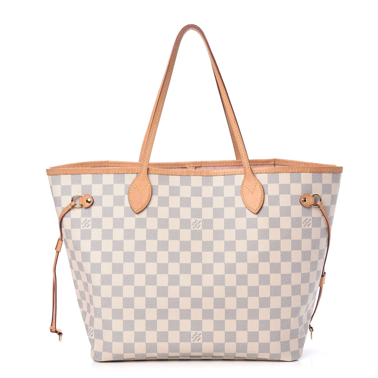 Damier Azur Neo Neverfull MM Rose Ballerine