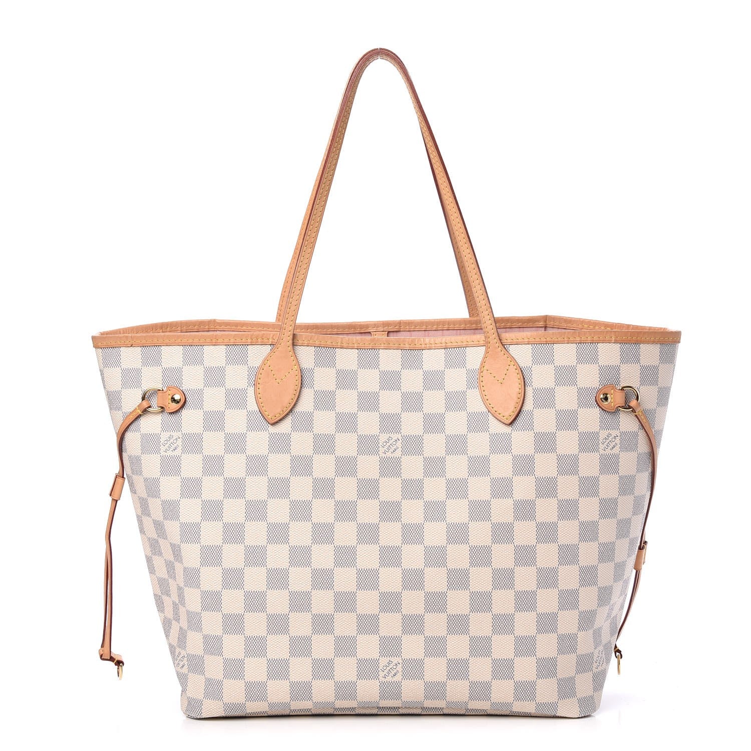 Louis Vuitton Damier Azur Neo Neverfull MM Rose Ballerine 1 of 16