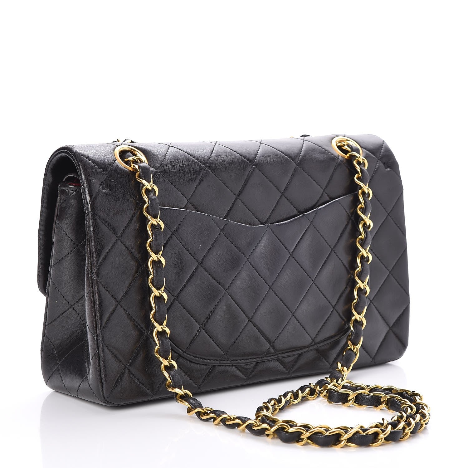 Chanel Lambskin Quilted Small Double Flap Black 3 of 8