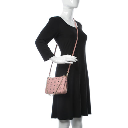 MCM Visetos Medium Millie Zip Crossbody Bag Soft Pink 2 of 10