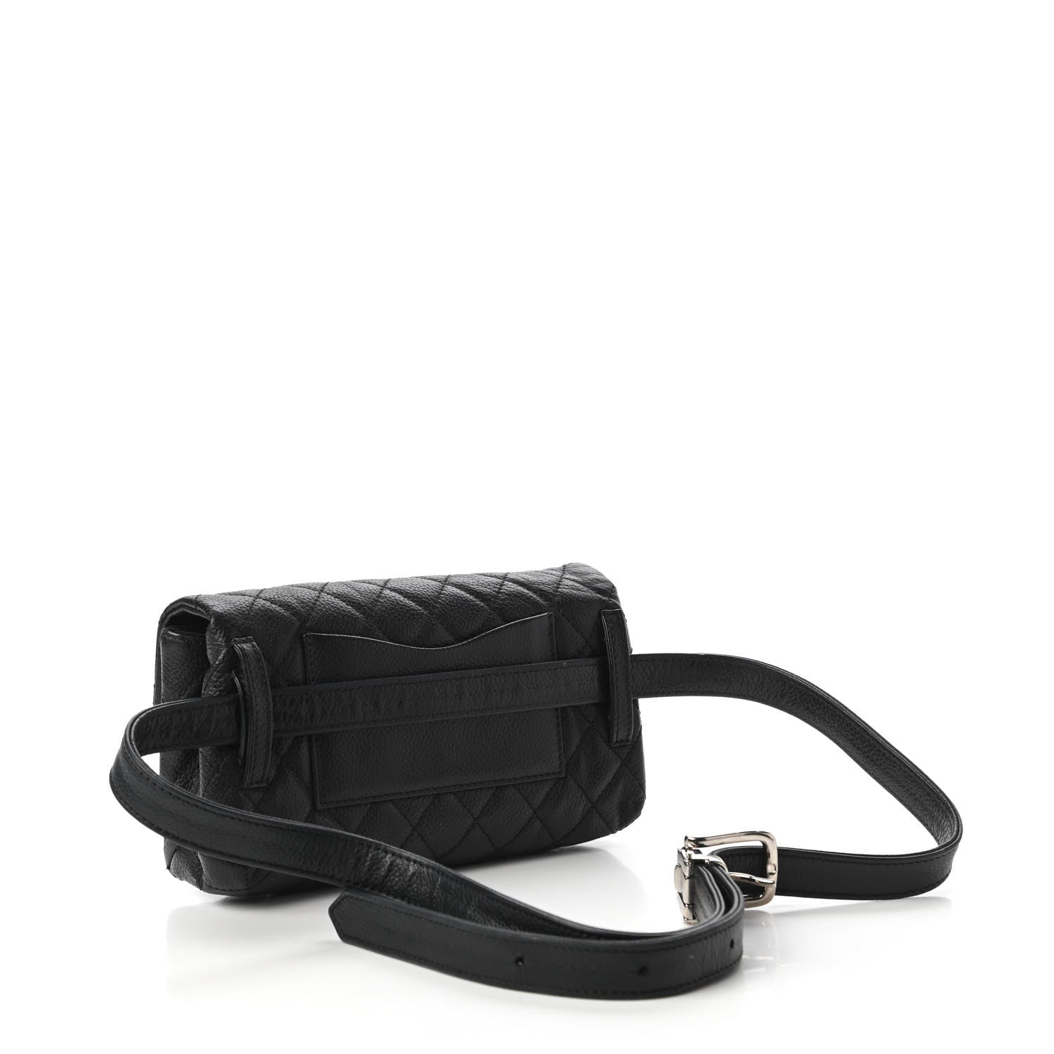 Chanel Grained Calfskin Quilted 2.55 Reissue Flap Belt Bag Clutch Black 3 of 11