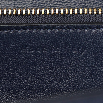 Celine Liege Calfskin Medium Classic Box Flap Bag Dark Blue 8 of 17