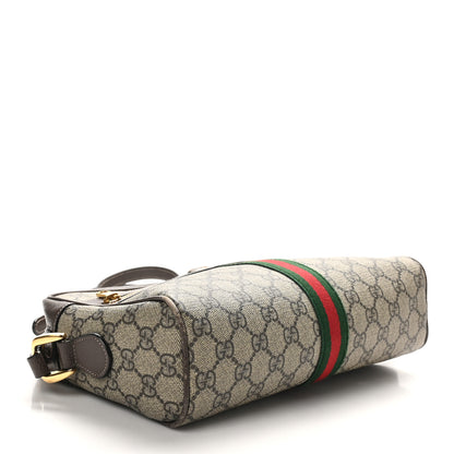 Gucci GG Supreme Monogram Web Small Ophidia Shoulder Bag Brown 4 of 10