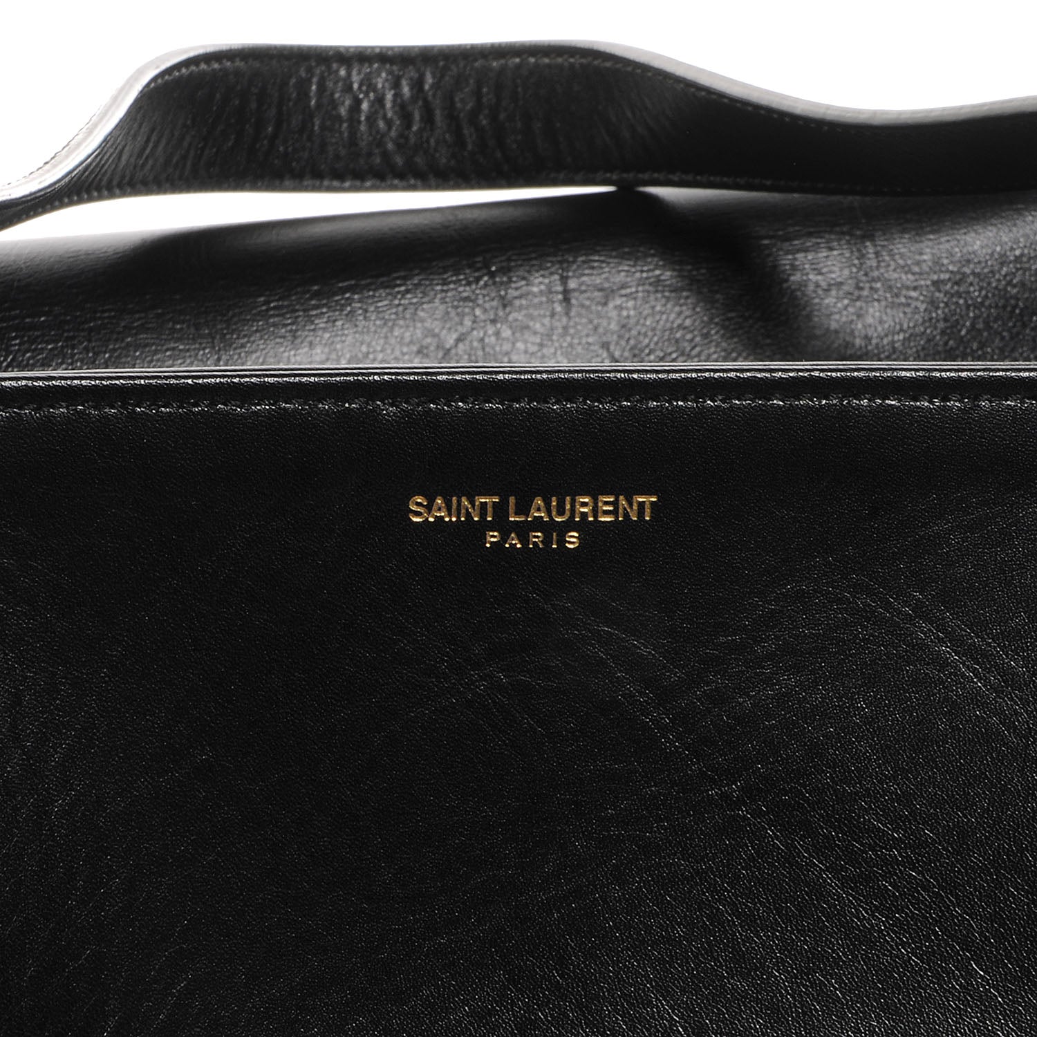 Saint Laurent Leather Reversible East West Shopping Tote Black 6 of 6