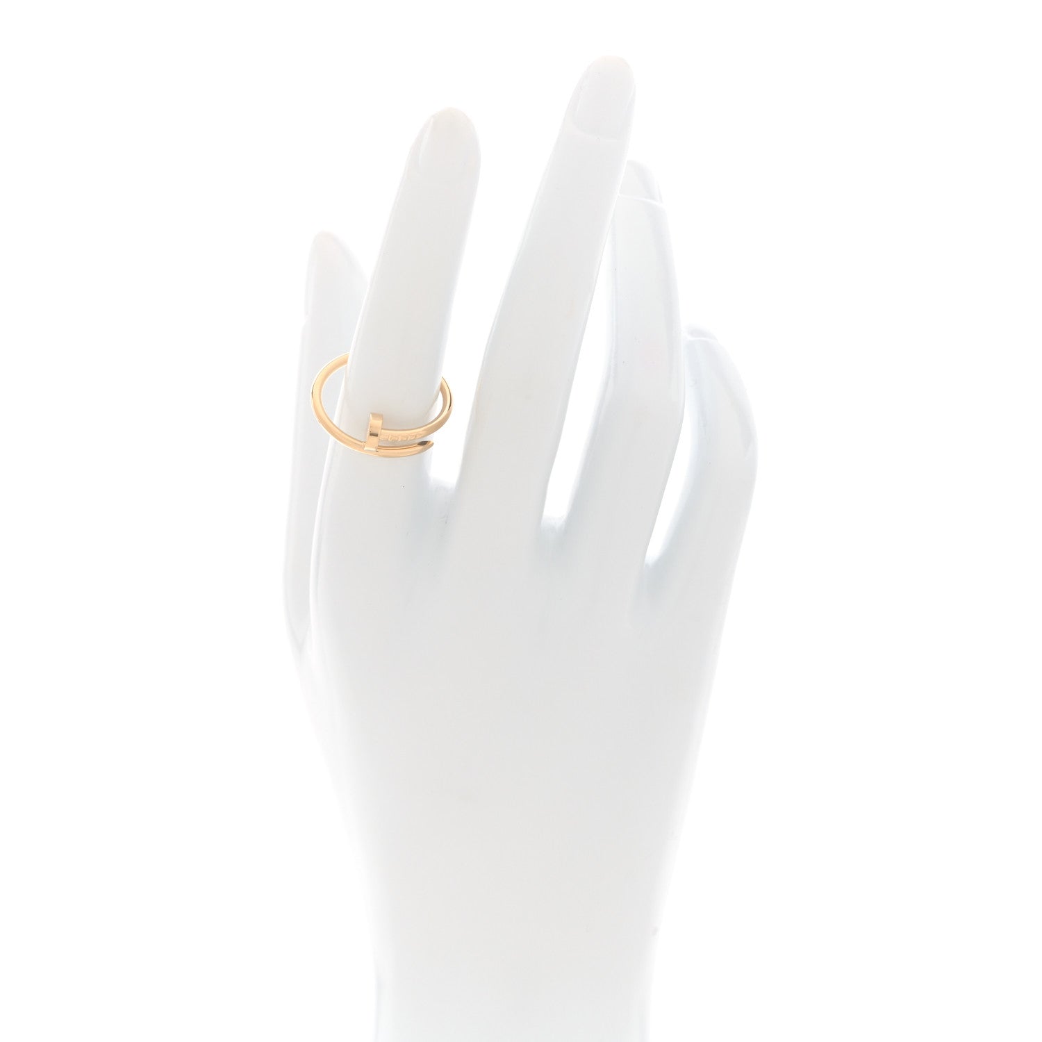 Cartier 18K Yellow Gold Small Juste Un Clou Ring 56 7.5 2 of 5