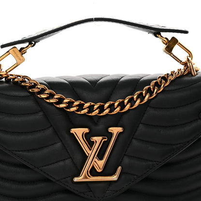 Louis Vuitton Calfskin New Wave Chain MM Black 7 of 12