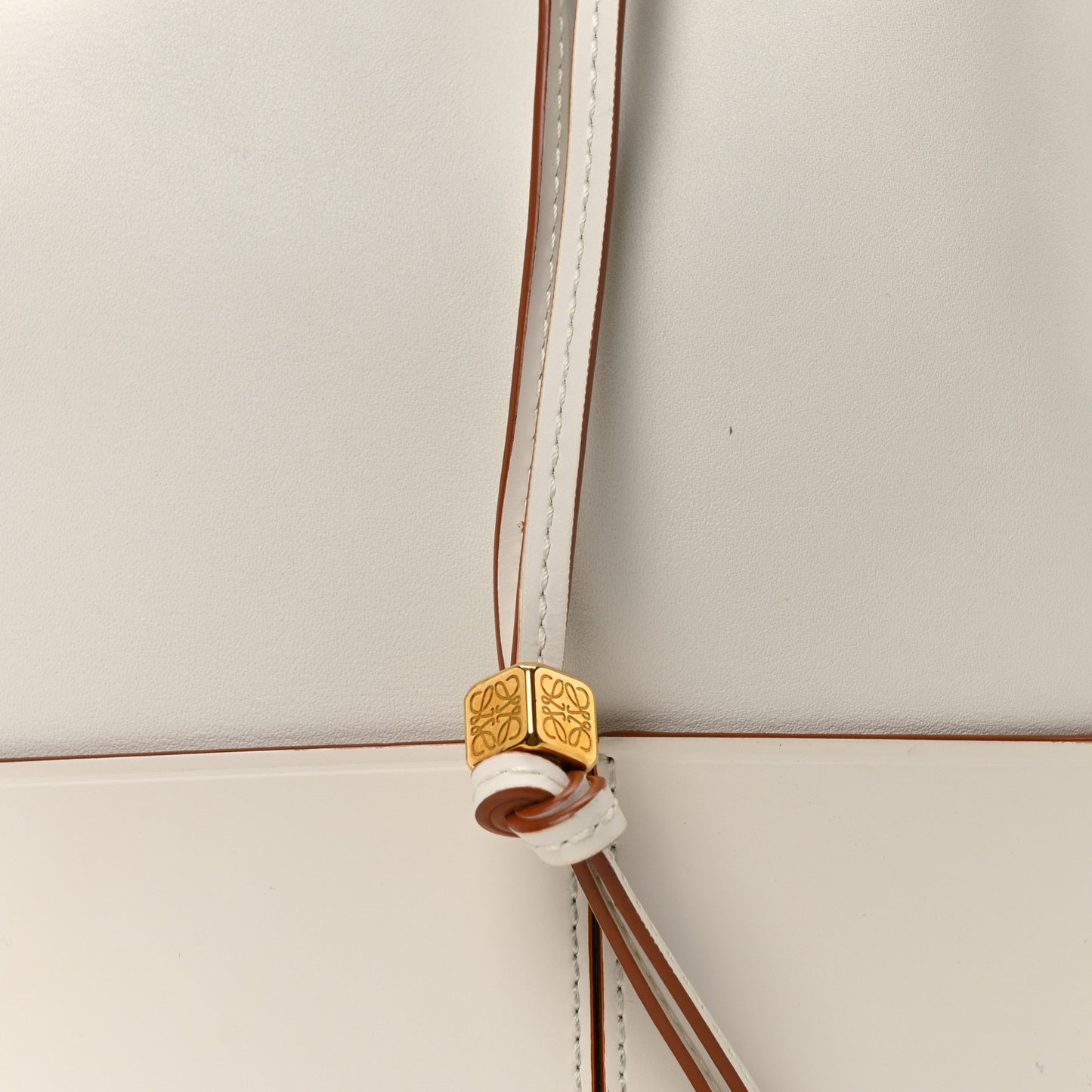 Calfskin Small Balloon Bucket Bag Soft White