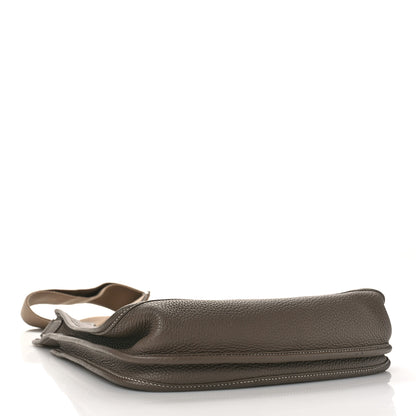 Hermes Taurillon Clemence Evelyne III PM Etoupe 4 of 8