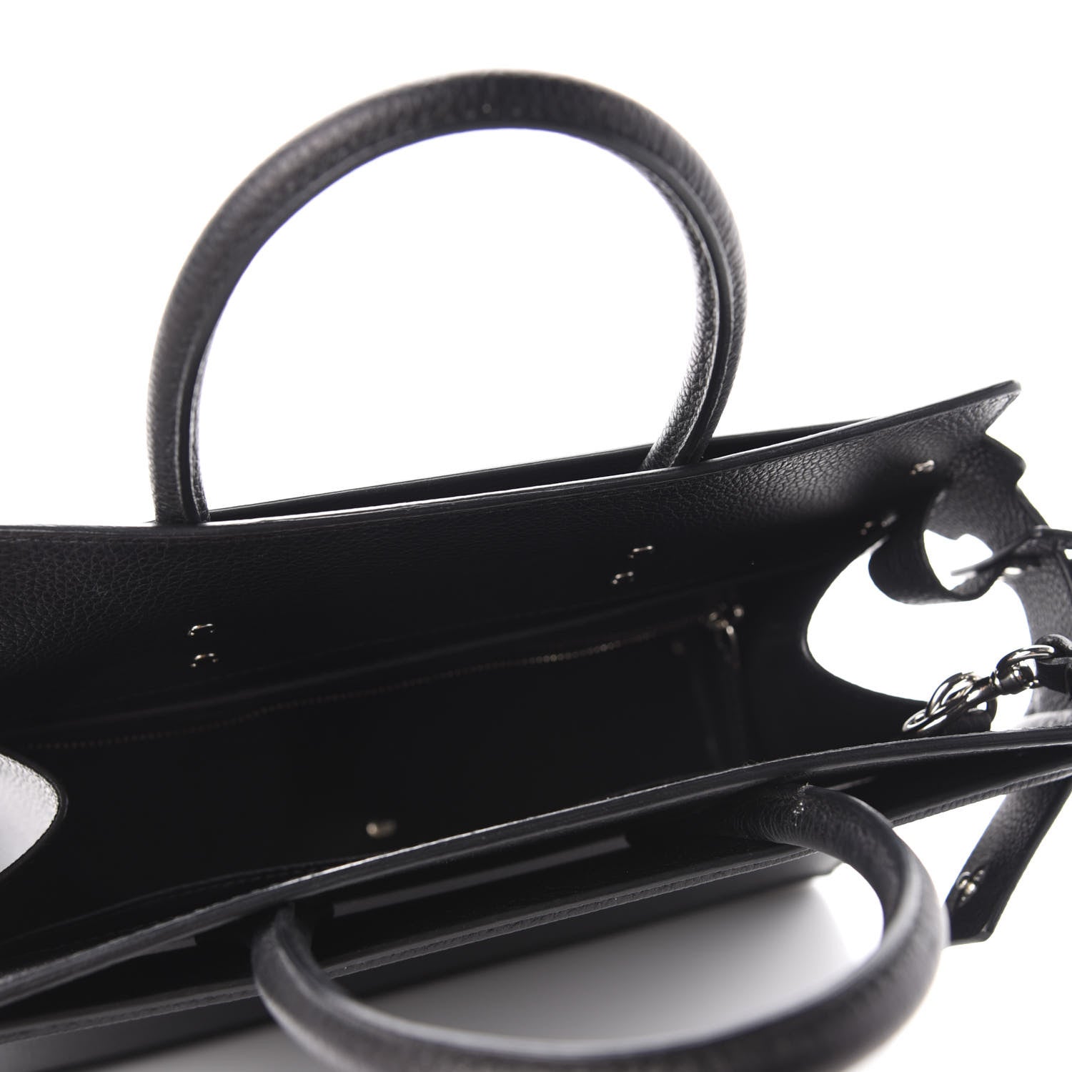 Givenchy Grained Calfskin Small Horizon Satchel Black 5 of 8